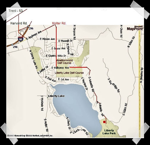 Panhandle Back Country Horsemen Rides - Map to Liberty Lake